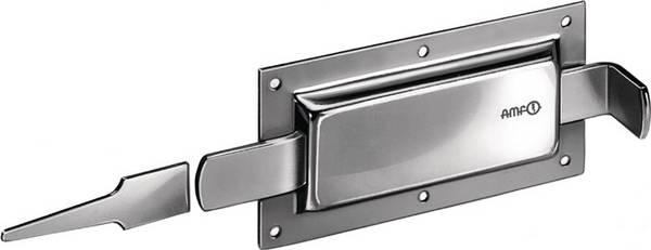 Ladenriegel 416 L.136mm B.59mm STA verz.u.gelb passiviert gepresst AMF