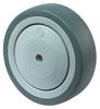 Ersatzrad D.150mm Trgf.100kg Gum.grau Achs-D.10mm Nabenl.38mm BS ROLLEN