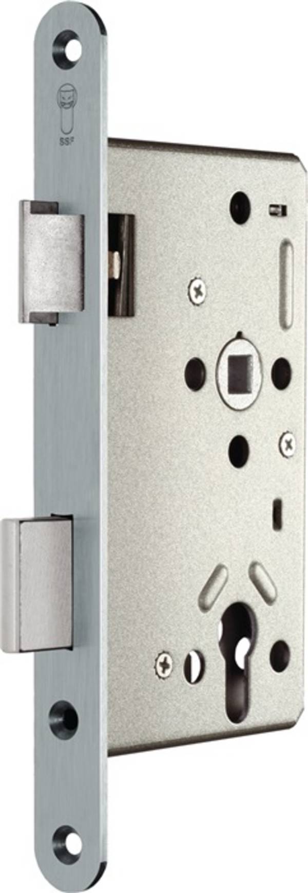 Panik-Einsteckschloss Ser.20 APD Fkt.D rd 20/65/72/9mm DIN re.VA SSF