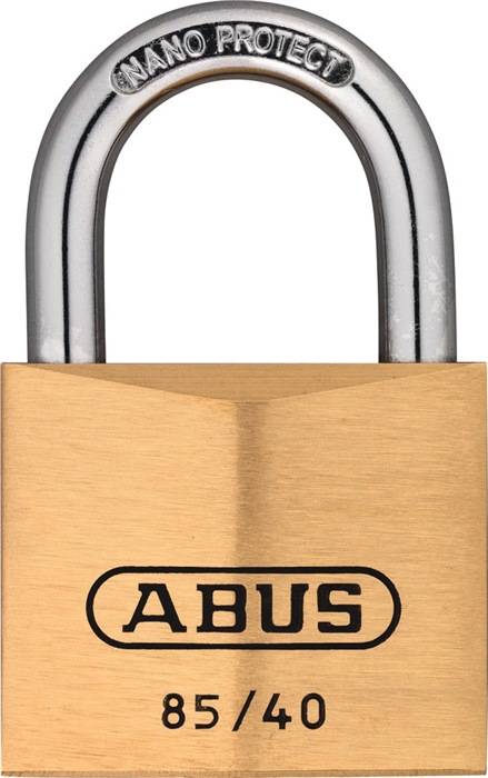Zylindervorhangschloss 85/40 gl Schlosskörper-B.40mm MS gl.0709 ABUS-0