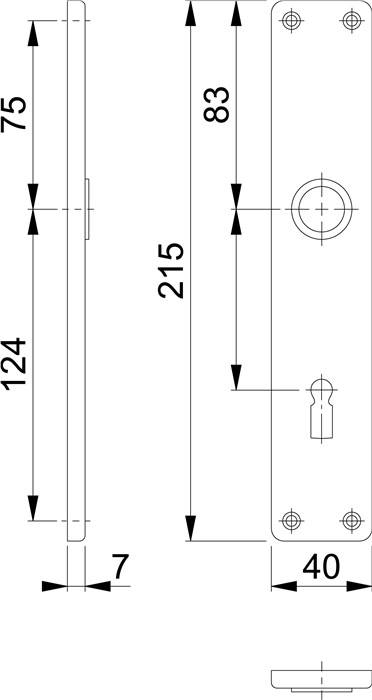 Langschildpaar 202SP F1/ naturf.F1 BB 72mm HOPPE-3