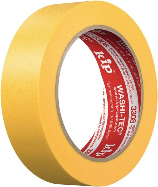 Abdeckband 3308 WASHI-TEC®Premium Plus Goldkrepp® glatt gelb L.50m B.36mm Rl.KIP