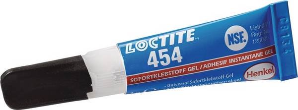 Sofortklebstoff 454 3g NSF P1 farblos Tube LOCTITE