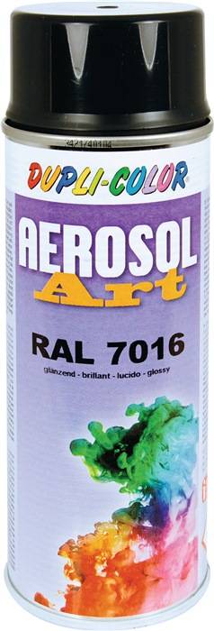 Buntlackspray AEROSOL Art grau glänzend RAL 7016 400ml Spraydose-0