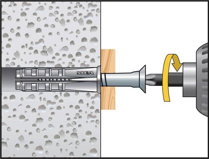 Porenbetondübel GB Spezialdübel mit exzellenten Haltewerten in Porenbeton 10 x 55 mm - 25 Stück-5