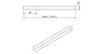 Drückerstift OGRO 114 PB 4-KT.8x97mm STA OGRO
