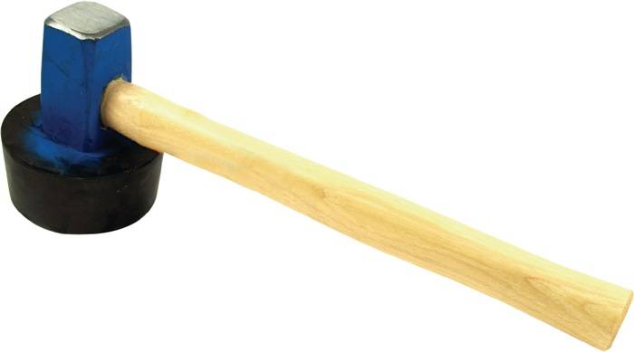 Plattenlegerhammer 1500g rd.(anvulkanisiert)-0