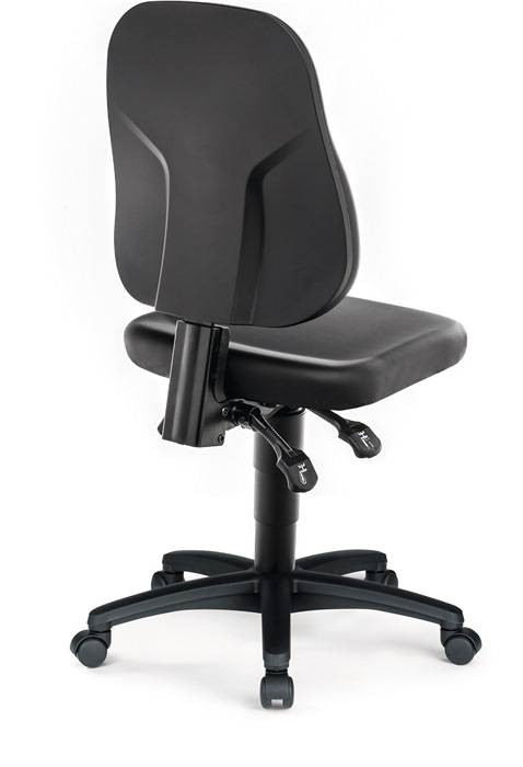 Arbeitsdrehstuhl Rl.Kunstlederpolster schwarz 450-620mm BIMOS-3