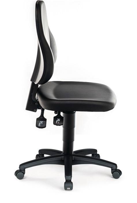 Arbeitsdrehstuhl Rl.Kunstlederpolster schwarz 450-620mm BIMOS-4