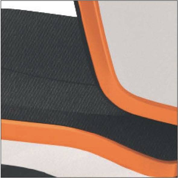 Arbeitsdrehstuhl Neon Rl.Permanentkontakt orange-5