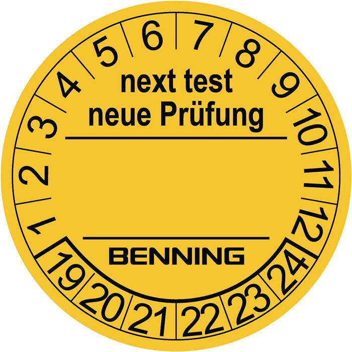 Prüfplaketten D.30mm RL 300St. BENNING-0