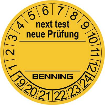Prüfplaketten D.30mm RL 300St. BENNING-0