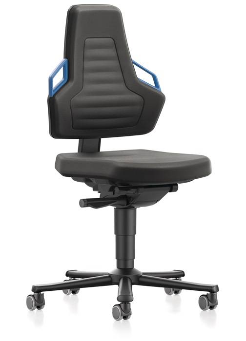 Arbeitsdrehstuhl Nexxit Rl.Grifffarbe blau Supertec-Gewebe-4