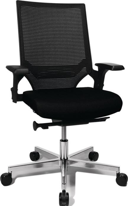 Bürodrehstuhl Punktsynchr.-T.schwarz/schwarz 450-550mm-0