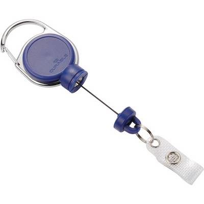 Ausweishalter ext.Stark-mit Druckknopfschlaufe Band-L.600mm blau DURABLE-0