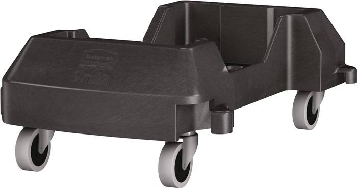 Fahrwagen m.4 Lenkrollen Wertstoffsammler 60l schwarz RUBBERMAID-2