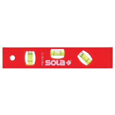 Torpedowasserwaage PTM 5 20cm ABS Ku.rot 1,50 mm/m Magnet SOLA-0