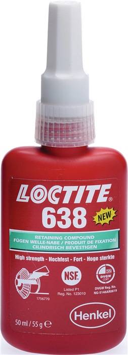 Fügeklebstoff 638 hf.grün 50 ml Flasche LOCTITE