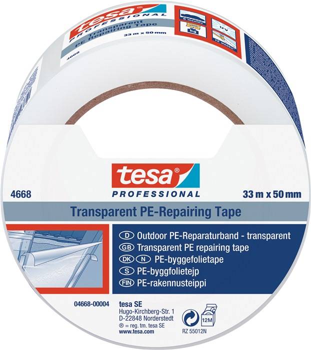 Folienreparaturband tesaband® 4668 transp.L.33m B.50mm Rl.TESA-2