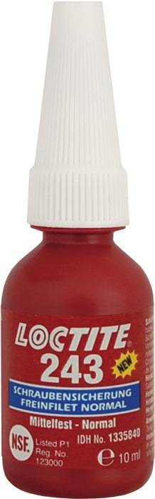 Schraubensicherung 243 10 ml mf.mv.blau NSF P1,NSF/ANSI 61 Flasche LOCTITE-0