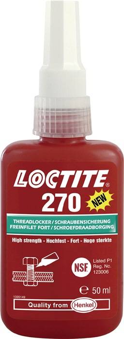 Schraubensicherung 270 50 ml hf.nv.grün NSF P1 Flasche LOCTITE-0