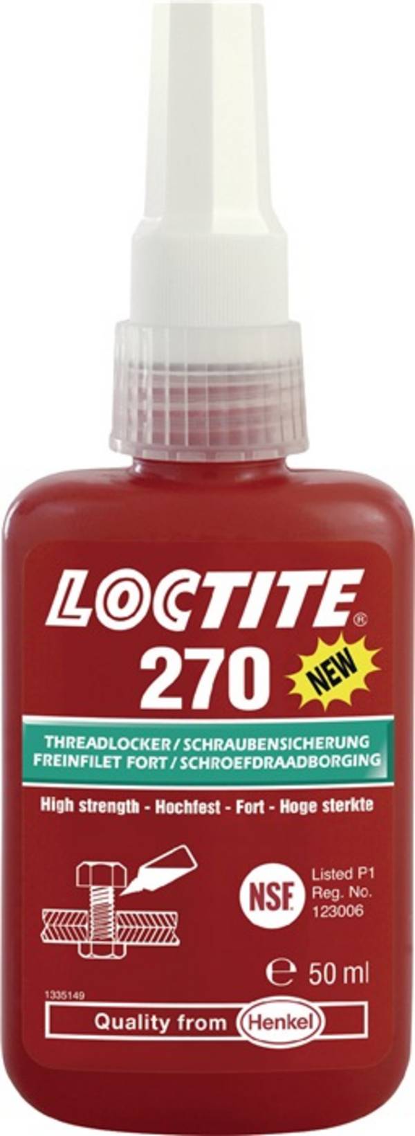 Schraubensicherung hochfest Loctite 270 1335897 Gebindeart Flasche Inhalt 50 ml
