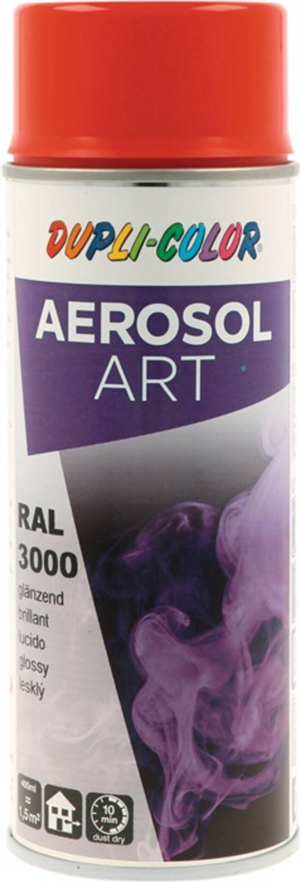 Buntlackspray AEROSOL Art feuerrot glänzend RAL 3000 400ml Spraydose