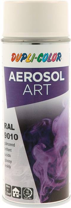 Buntlackspray AEROSOL Art reinweiss glänzend RAL 9010 400ml Spraydose-0