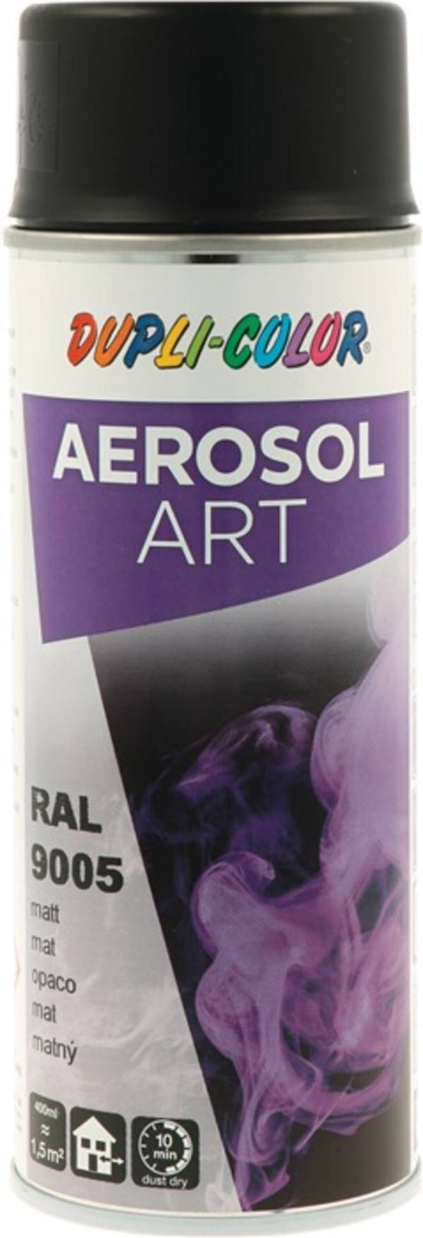 Buntlackspray AEROSOL Art tiefschwarz ma RAL 9005 400ml Spraydose