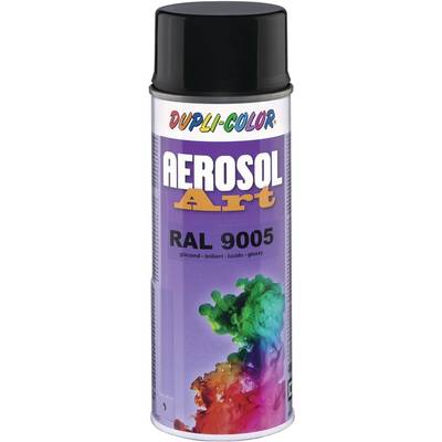 Buntlackspray AEROSOL Art tiefschwarz glänzend RAL 9005 400ml Spraydose-0