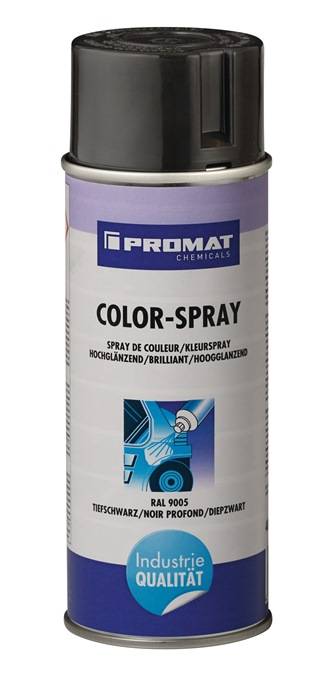 Colorspray tiefschwarz hochglänzend RAL 9005 400 ml Spraydose PROMAT CHEMICALS-0