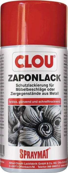 Zaponlack (Metallfirnis) SPRAYMAT farblos glänzend 300 ml Spraydose CLOU