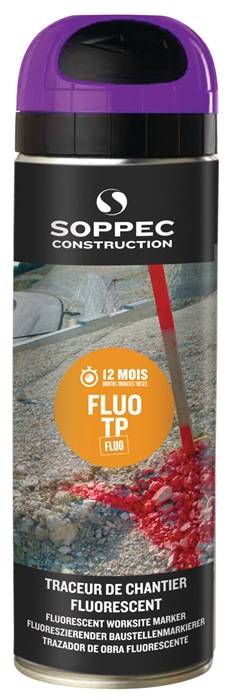 Baustellenmarkierspray FLUO TP neonviolett 500ml Spraydose SOPPEC-0