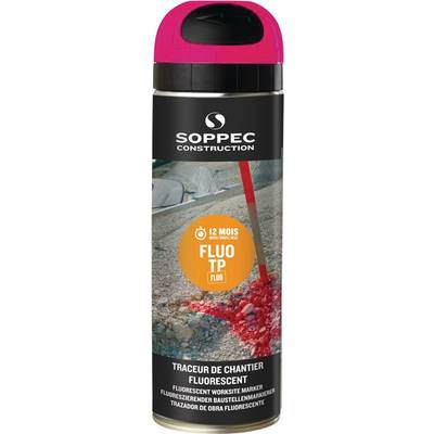 Baustellenmarkierspray FLUO TP leuchtpink 500 ml Spraydose SOPPEC