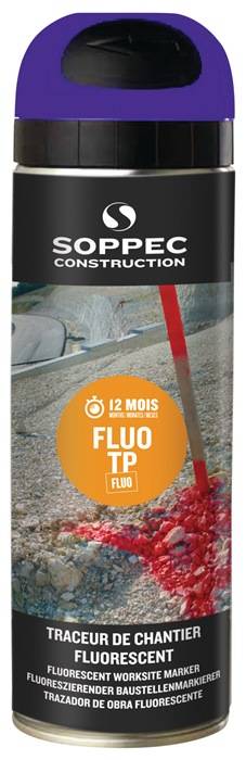 Baustellenmarkierspray FLUO TP neonblau 500ml Spraydose SOPPEC-0