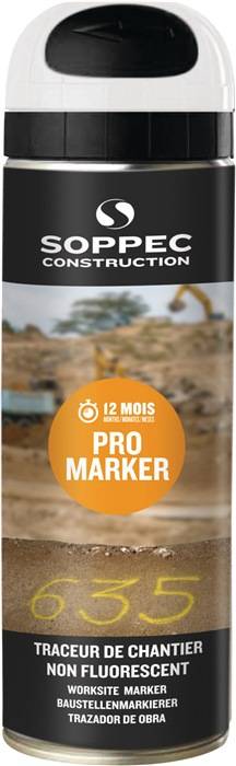 Baustellenmarkierspray Pro Marker weiß 500 ml Spraydose SOPPEC