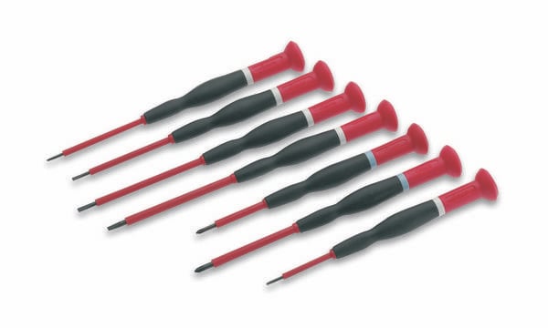 Cimco Cimco Werkzeuge Elektrotechnik und Feinwerktechnik Schraubendreher-Set 7teilig Schlitz, Kreuzschlitz Phillips