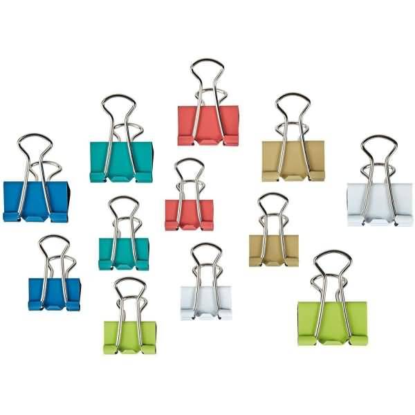 Foldbackklemmer Mauly SB-Verpackung verschiedene Größen colour mix VE=24 Stück-1