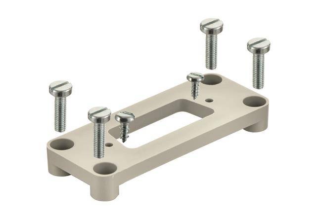 Adapterplatte Han 10A - D-Sub 15 | HARTING | Serie 43 | Heavy Duty Connector-0