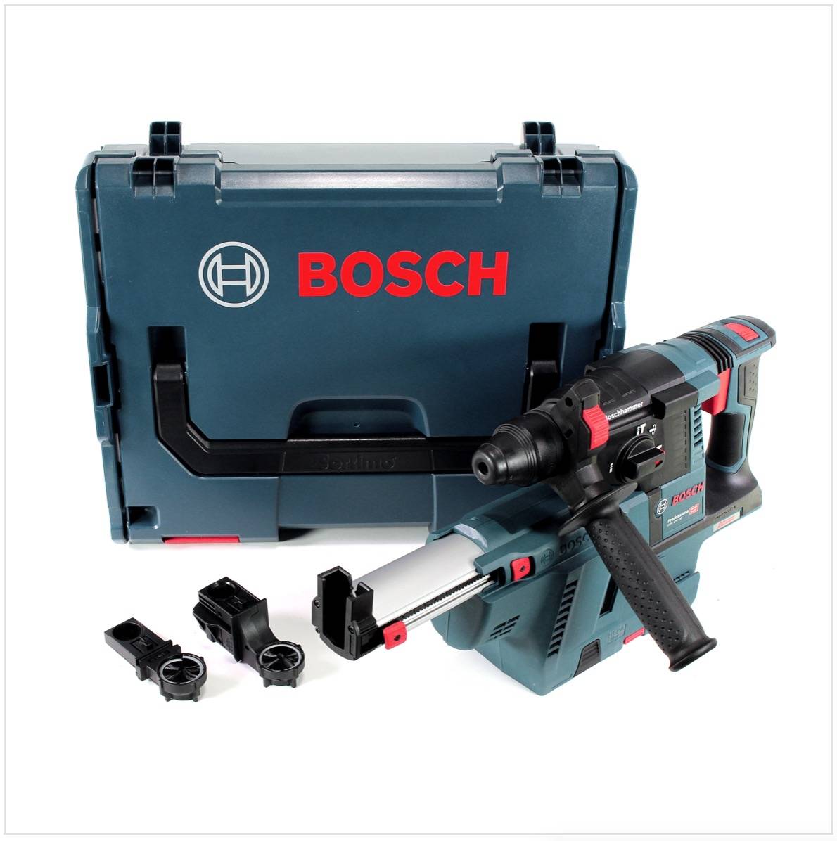 Bosch GBH 18 V-26 Akku Bohrhammer Professional SDS-Plus + GDE 18V-16 Staubabsaugung + L-Boxx - ohne Akku, ohne Ladegerät-1