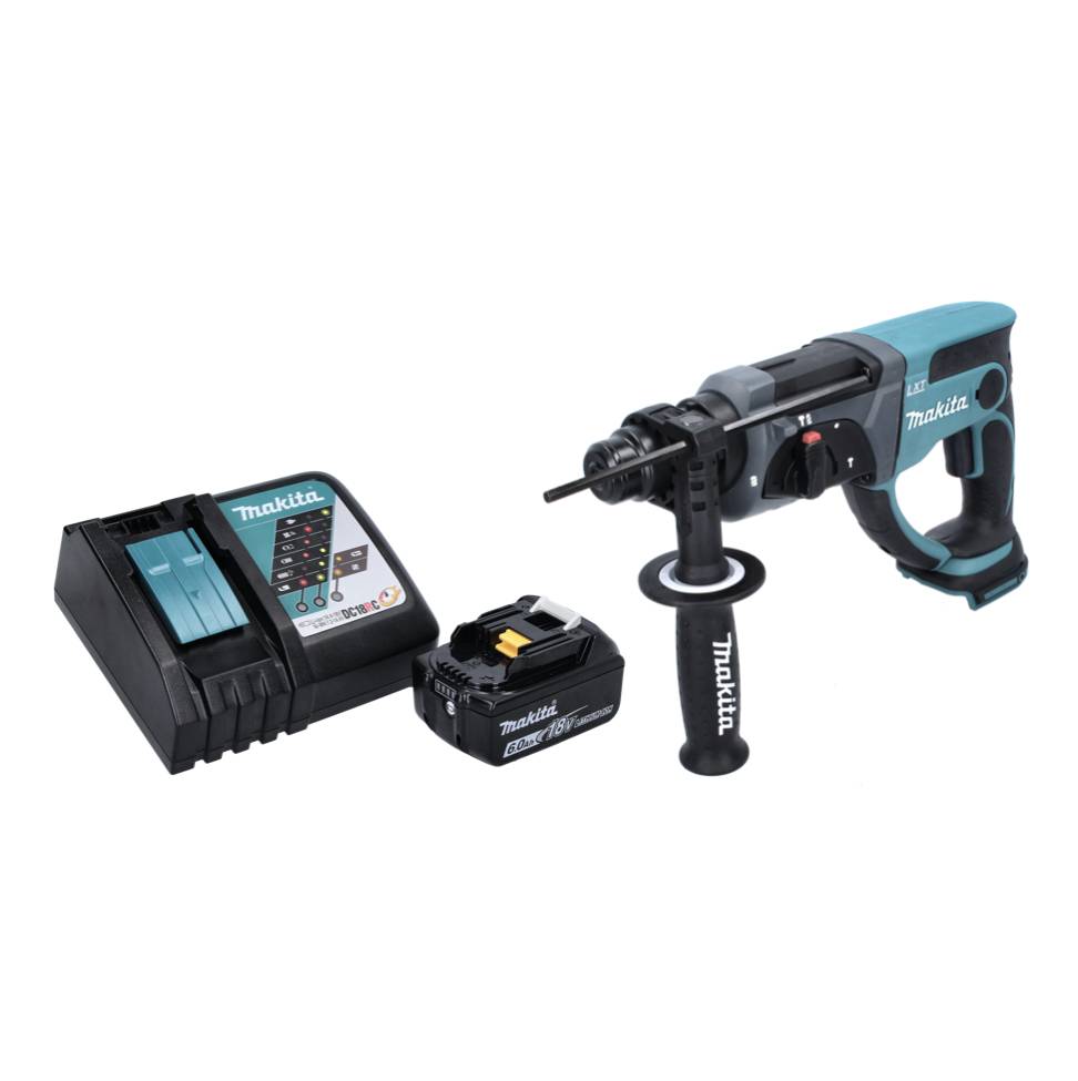 Makita DHR 202 RG1 Akku Kombihammer 18 V 2,0 J SDS Plus + 1x Akku 6,0 Ah + Ladegerät-1