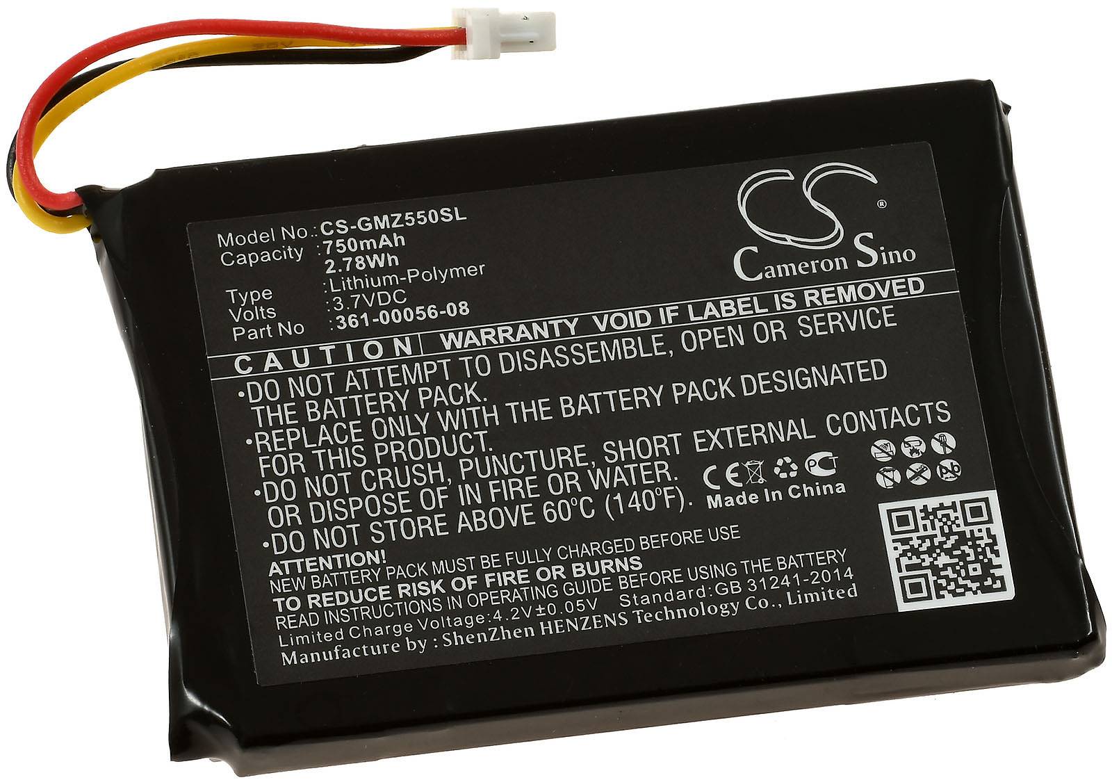 Akku passend für GPS Navigation Garmin DriveSmart 5, DriveSmart 55, Typ 361-00056-08 u.a., 3,7V, Li-Ion-0