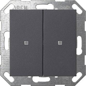 Gira Taster Wippe 517328 anthrazit Kunststoff-0