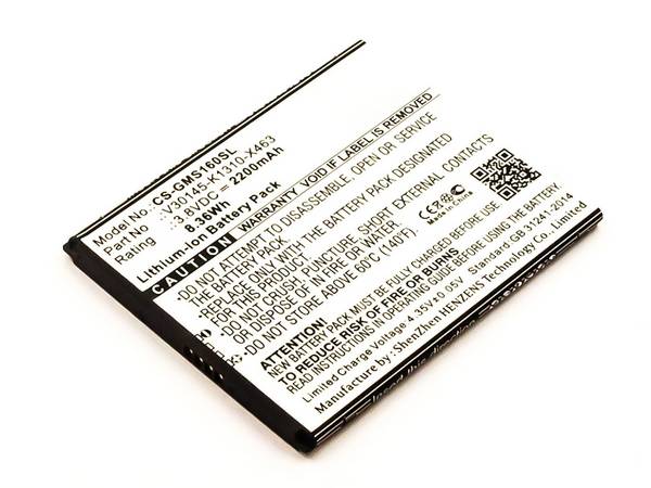 Akku für Gigaset V30145-K1310-X463 Li-Ion 3,8 Volt 2200 mAh schwarz