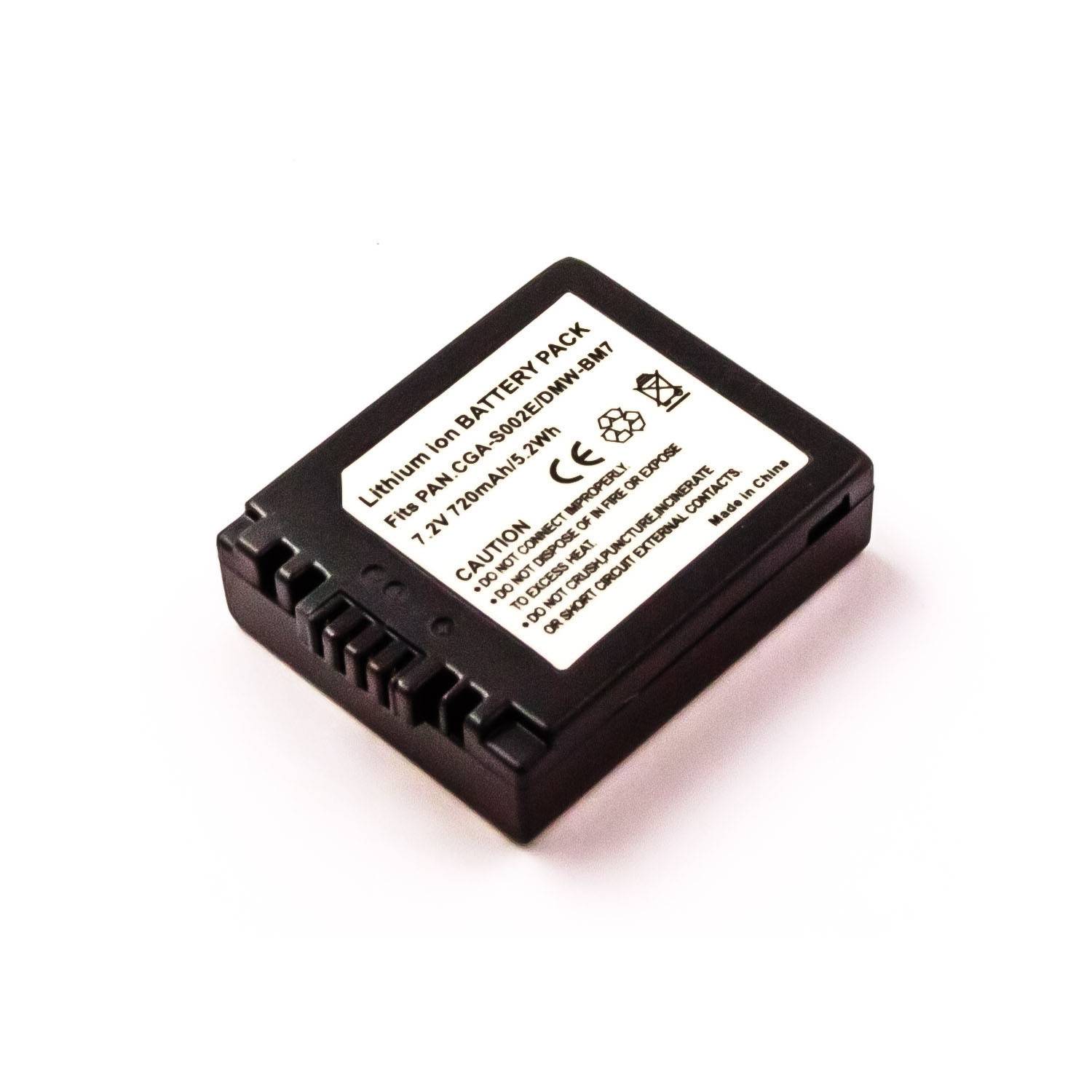 Akku kompatibel mit Panasonic CGA-S002E-0