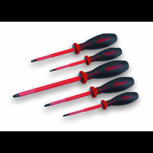 Cimco Cimco Werkzeuge VDE Schraubendreher-Set 5teilig Schlitz