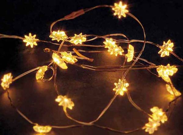 6 Stk. Hellum LED-Lichterkette m.Sternen 570830