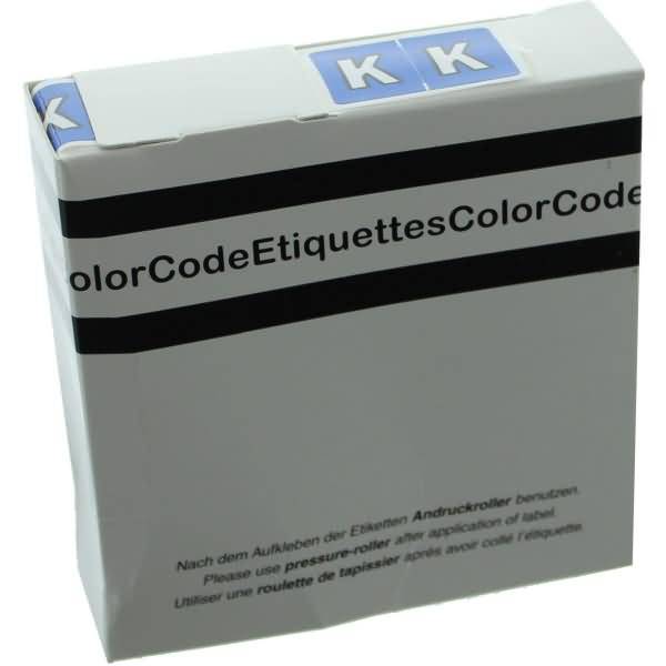 Color Buchstaben-Signale K (Farbsystem Leitz/Elba) dunkelblau VE=250 Stück-0
