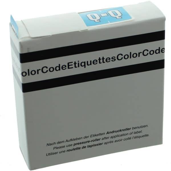 Color Buchstaben-Signale Q (Farbsystem Leitz/Elba) hellblau VE=250 Stück-0