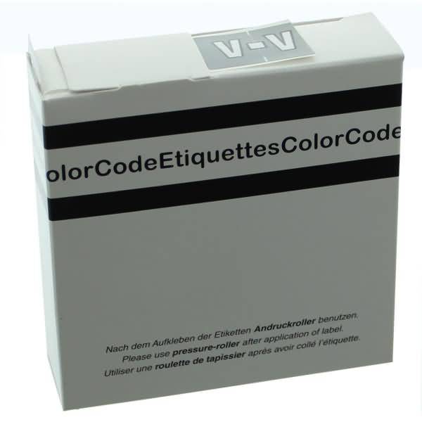Color Buchstaben-Signale V (Farbsystem Leitz/Elba) grau VE=250 Stück-0